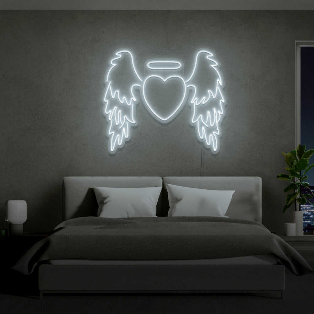 Heart With Wings Neon Sign
