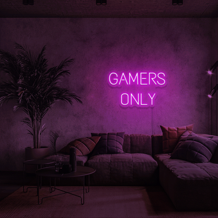 Gamers Only Neon Sign
