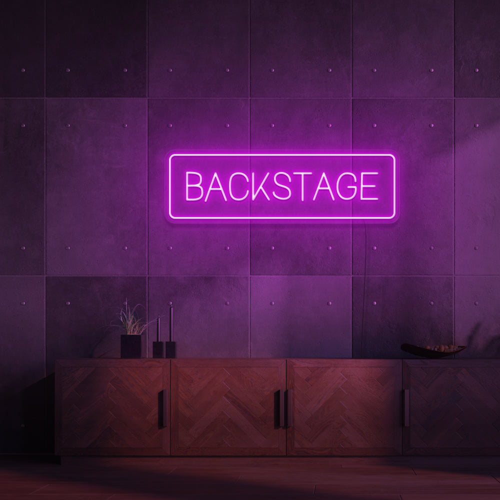 BACKSTAGE Neon Sign