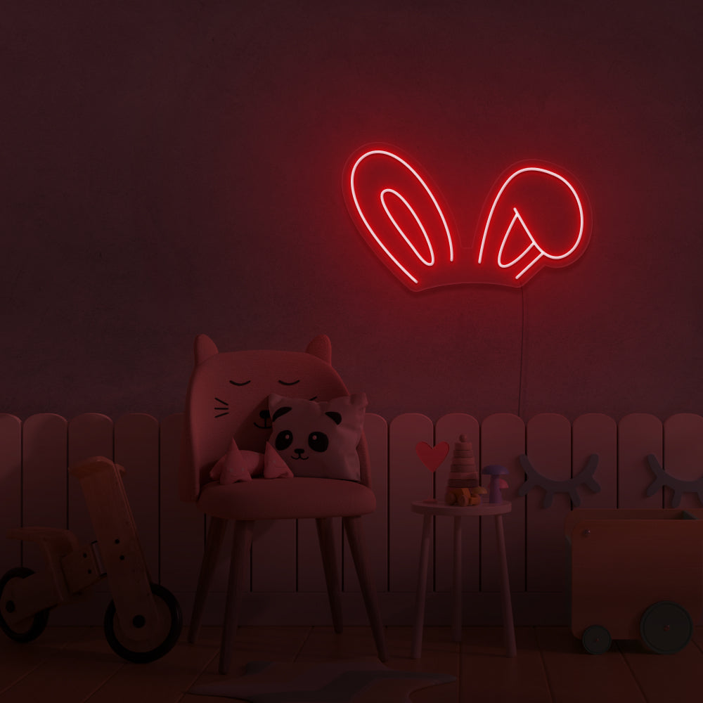 Bunny Ears Neon Sign