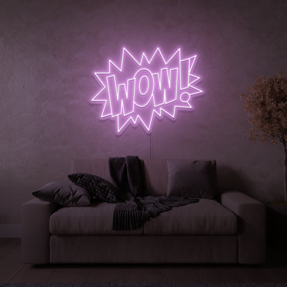 WOW! v2 Neon Sign