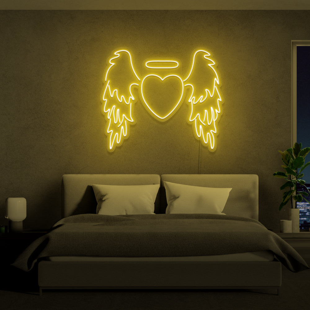 Heart With Wings Neon Sign