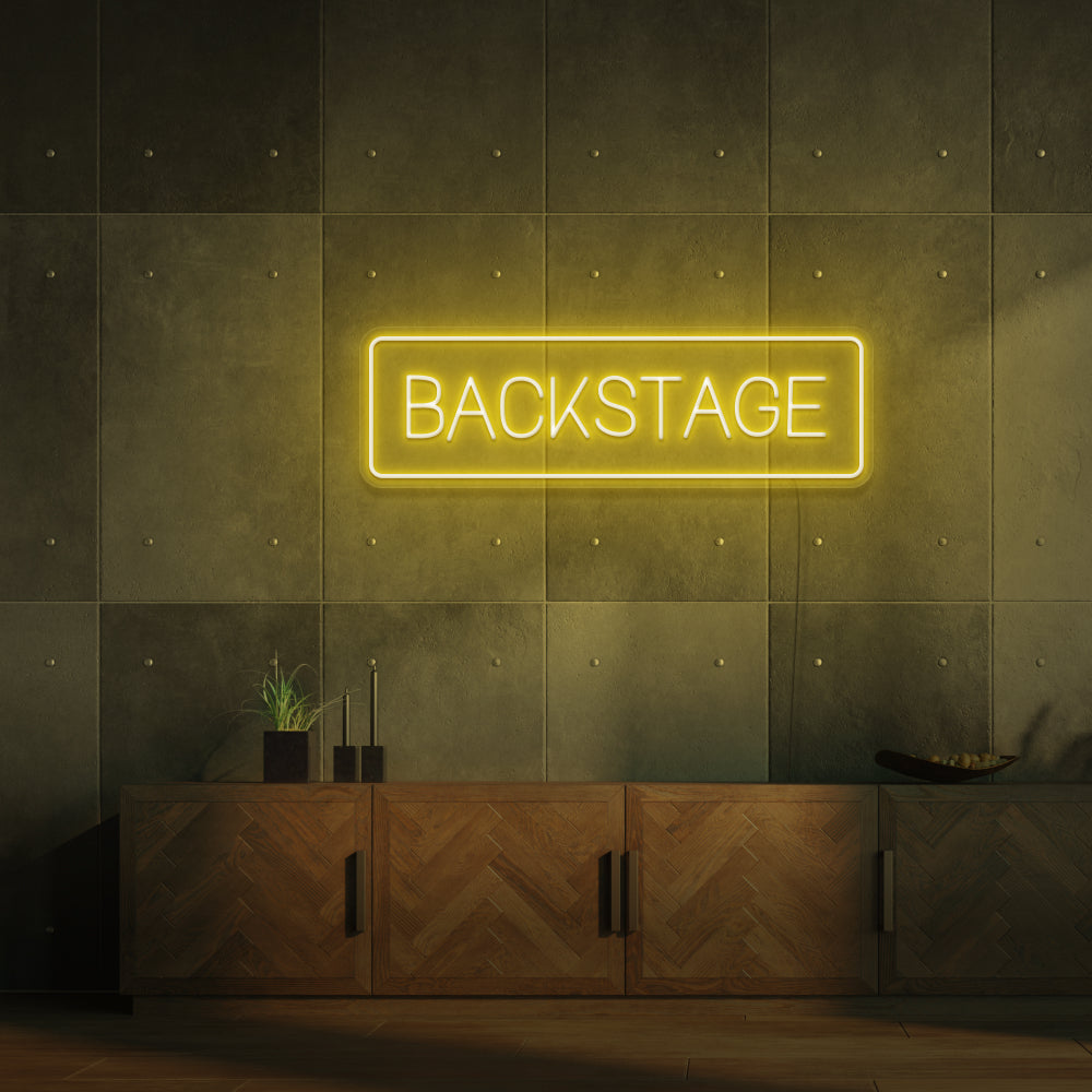 BACKSTAGE Neon Sign